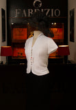 BLUSA BOTÓN PEGADO