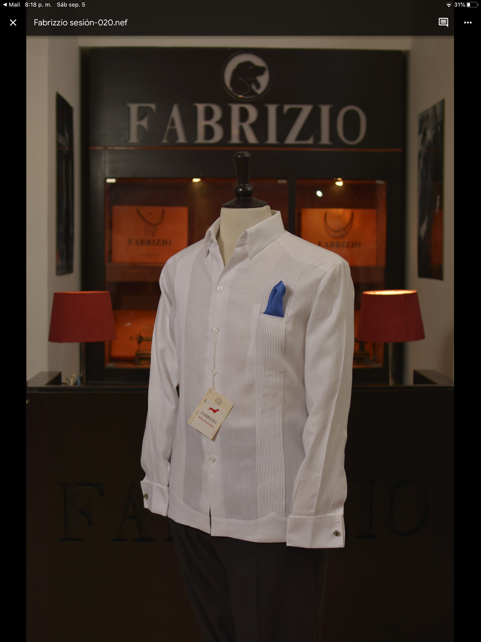 GUAYABERA TRADICIONAL BLANCA LINO ITALIANO – Fabrizio