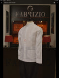 GUAYABERA PRESIDENCIAL BLANCO LINO IRLANDÉS