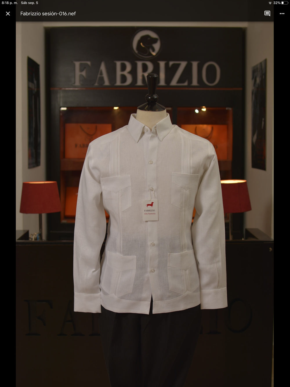 GUAYABERA PRESIDENCIAL ALGODÓN