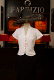 BLUSA BOTÓN PEGADO